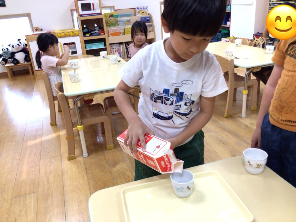 おやつ 給食 5歳児 年長 くじら保育園 天王寺 大阪 保育園 202509-4