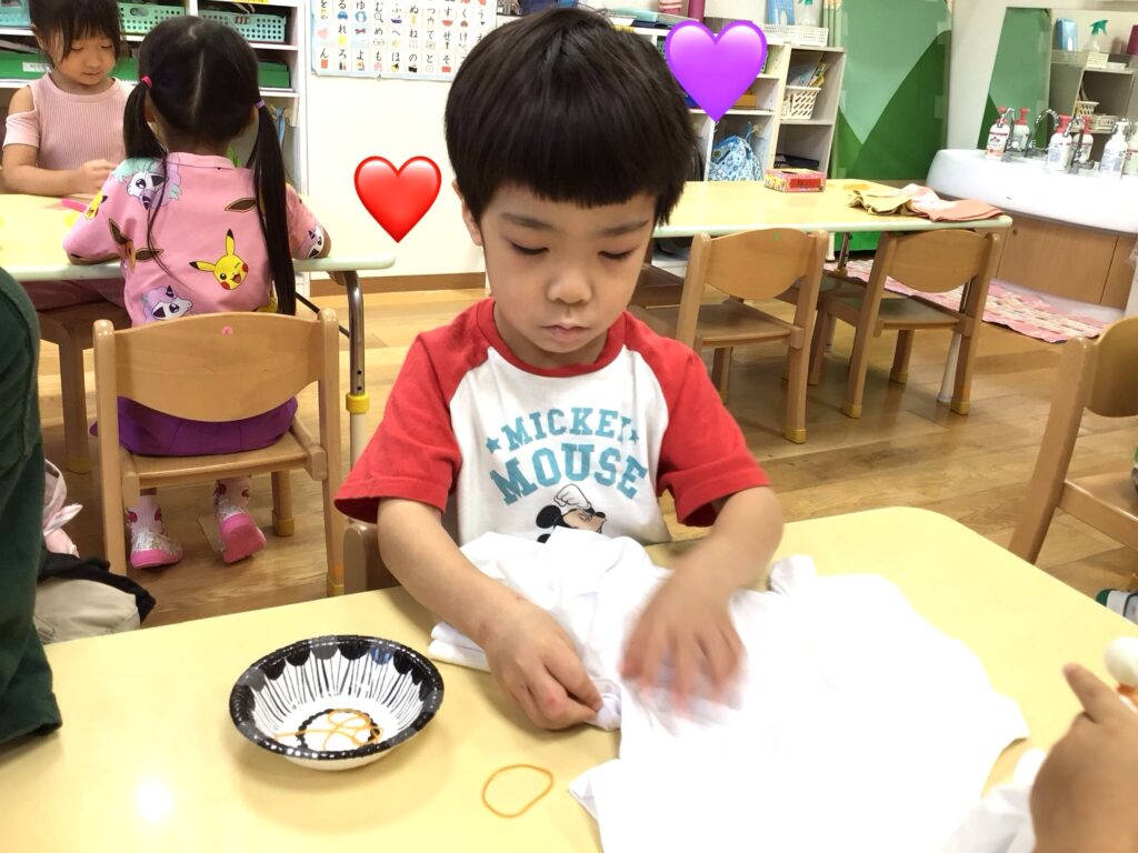 大阪 保育園 運動会 染めTシャツ くじら保育園 202510-3