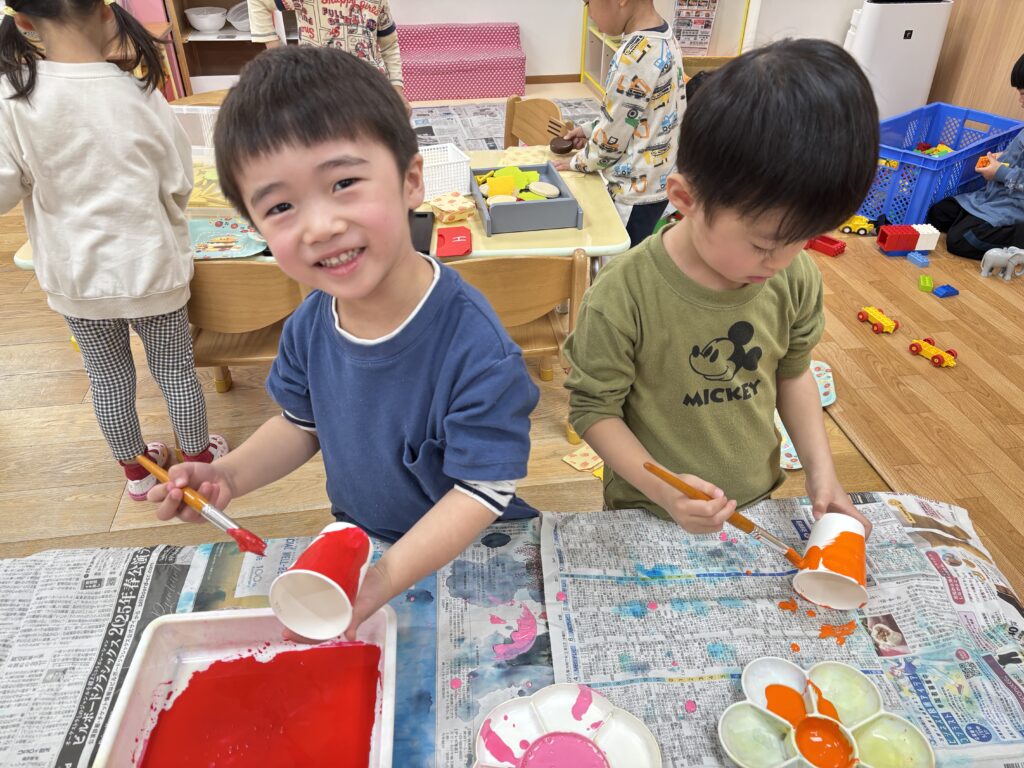 クリスマスリース作り　大阪　保育園　くじら保育園　202512-2