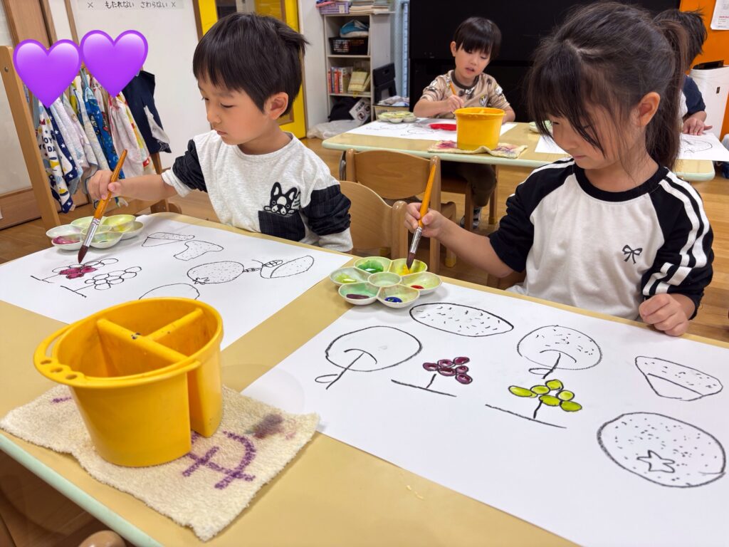 混色遊び　大阪　保育園　くじら保育園　202512-2