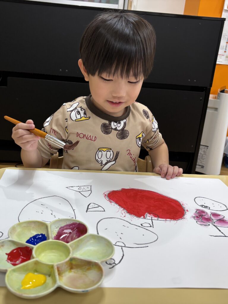 混色遊び　大阪　保育園　くじら保育園　202512-1