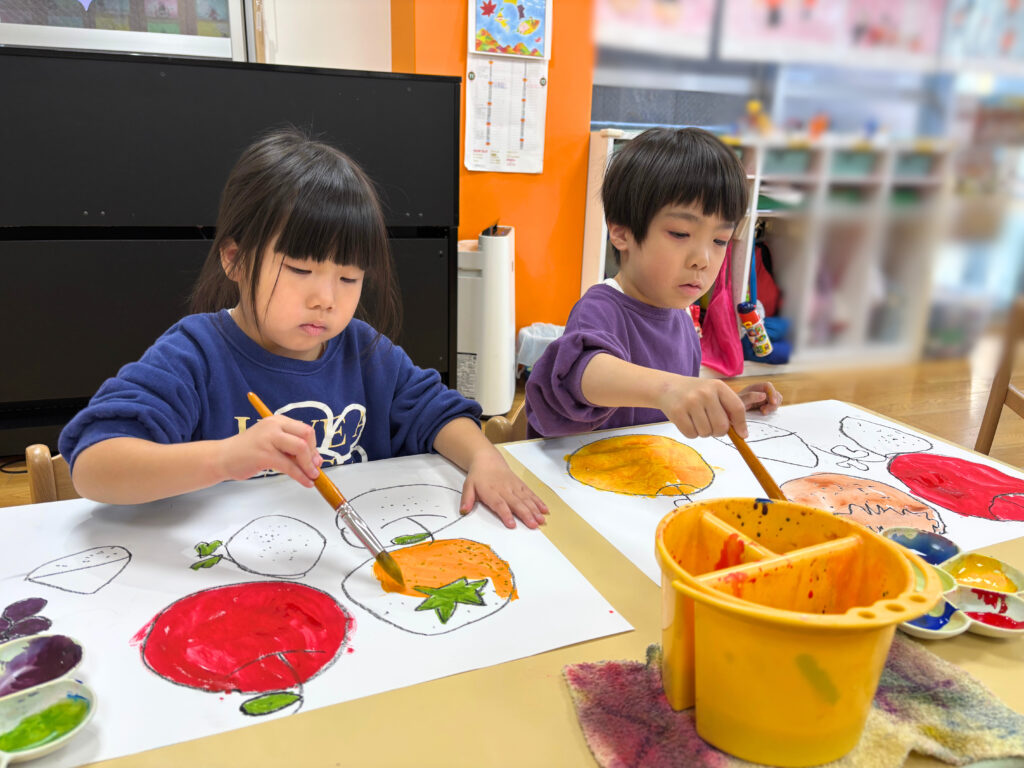 混色遊び　大阪　保育園　くじら保育園　202512-3