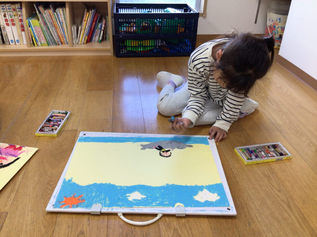 お正月の思い出絵画　大阪　保育園　くじら保育園　202601-3