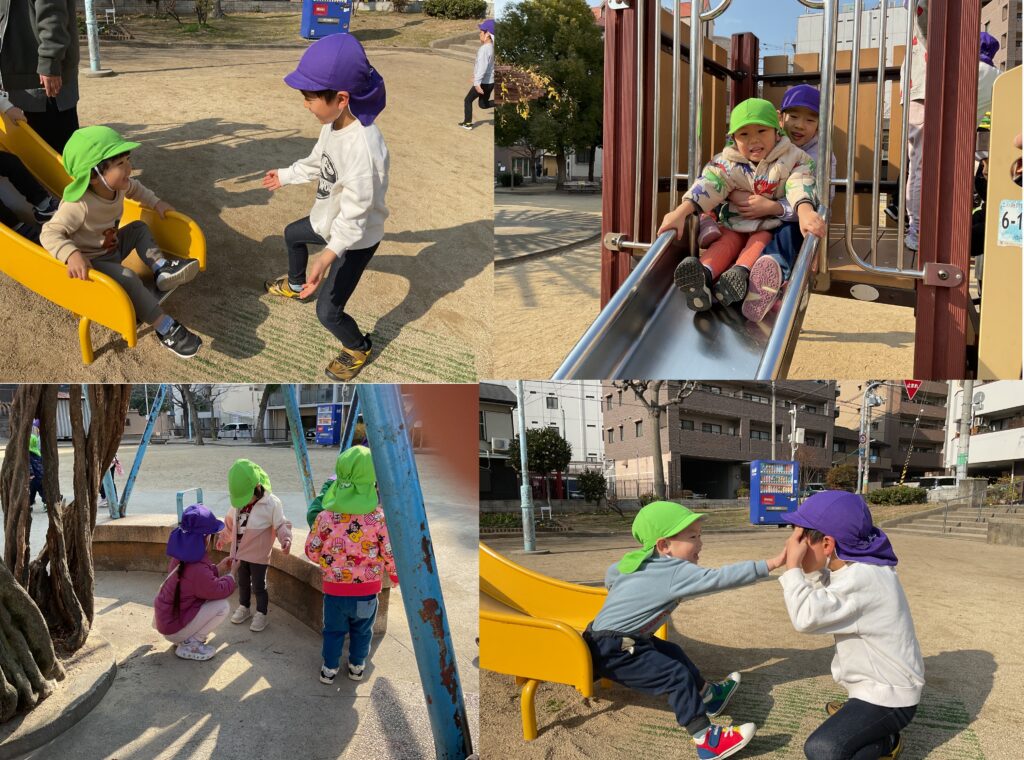 異年齢で楽しむお正月遊び　異年齢補保育　思いやり　大阪　保育園　くじら保育園　202601-1　