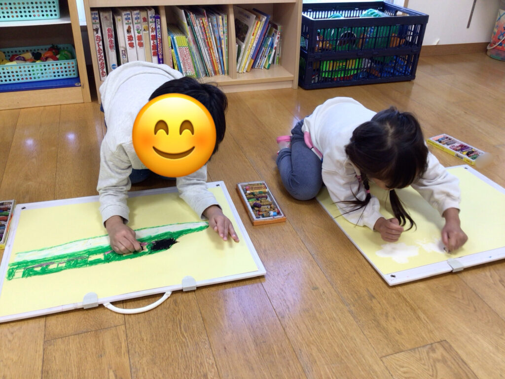 お正月の思い出絵画　大阪　保育園　くじら保育園　202601-4