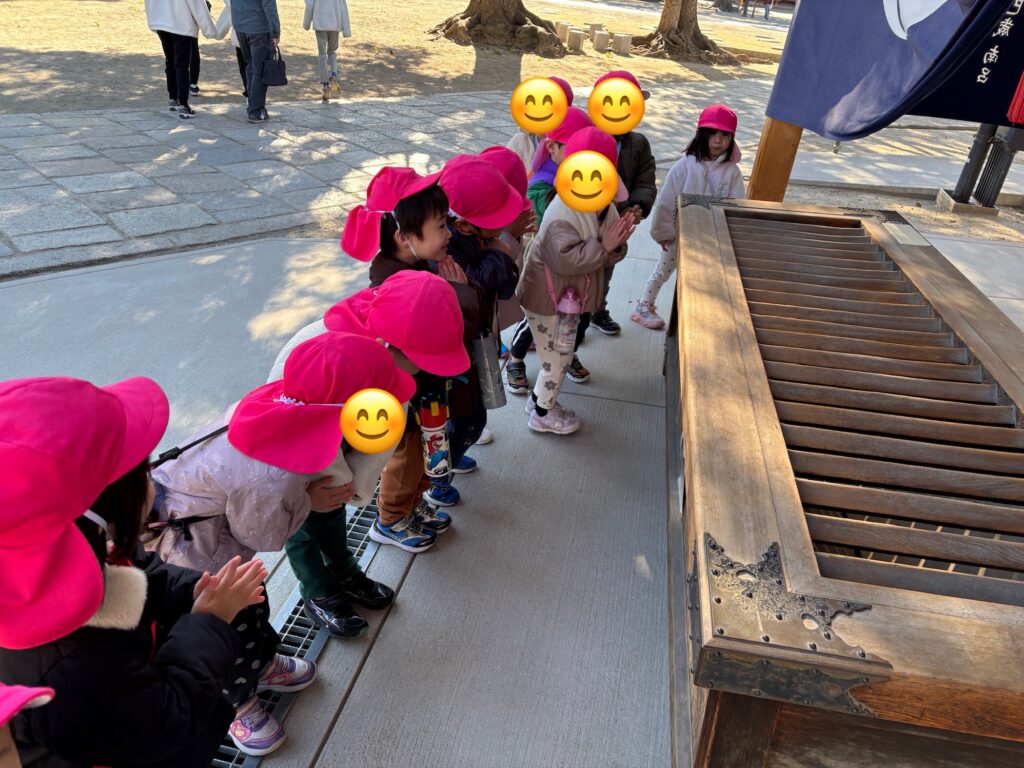 四天王寺へ初詣で仁王像に驚き　大阪　保育園　くじら保育園　202601-3