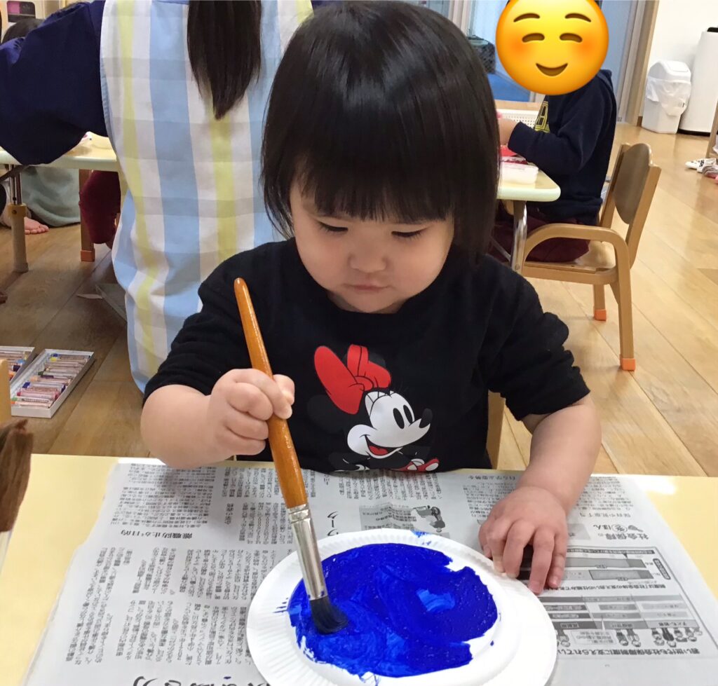 節分に向けてお面作り　大阪　保育園 くじら保育園　202601-3