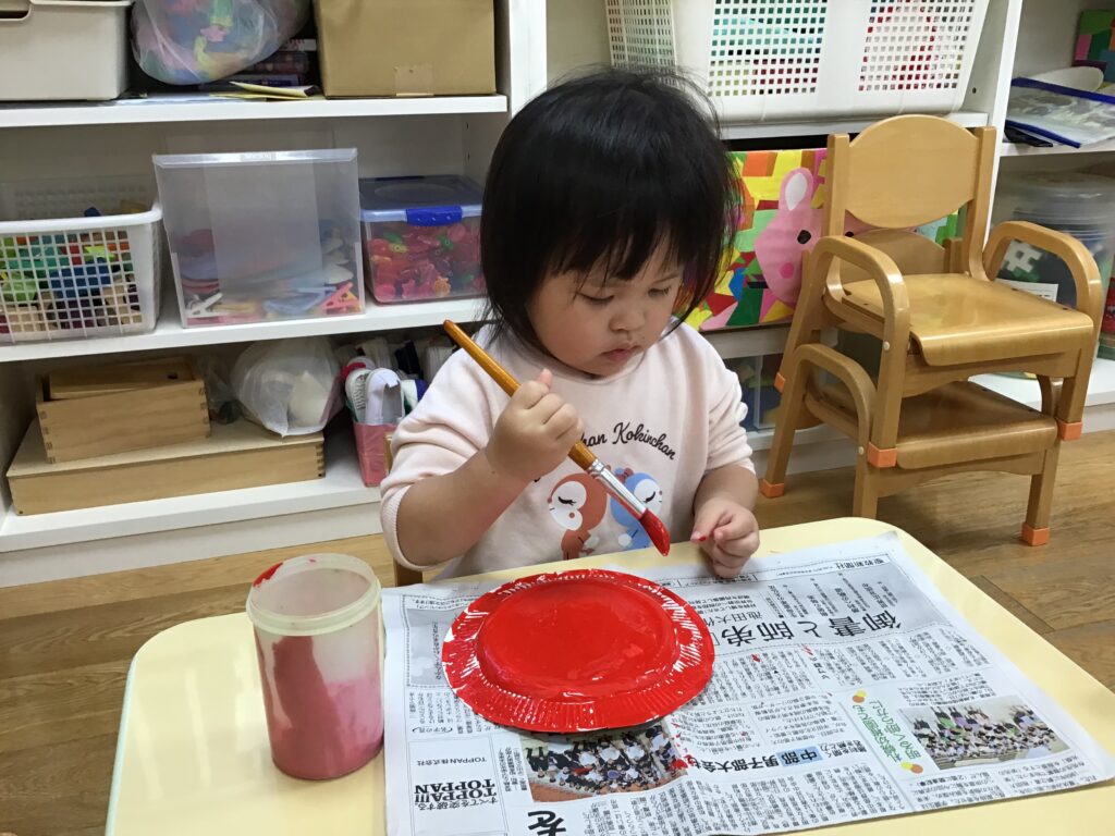 節分に向けてお面作り　大阪　保育園 くじら保育園　202601-2