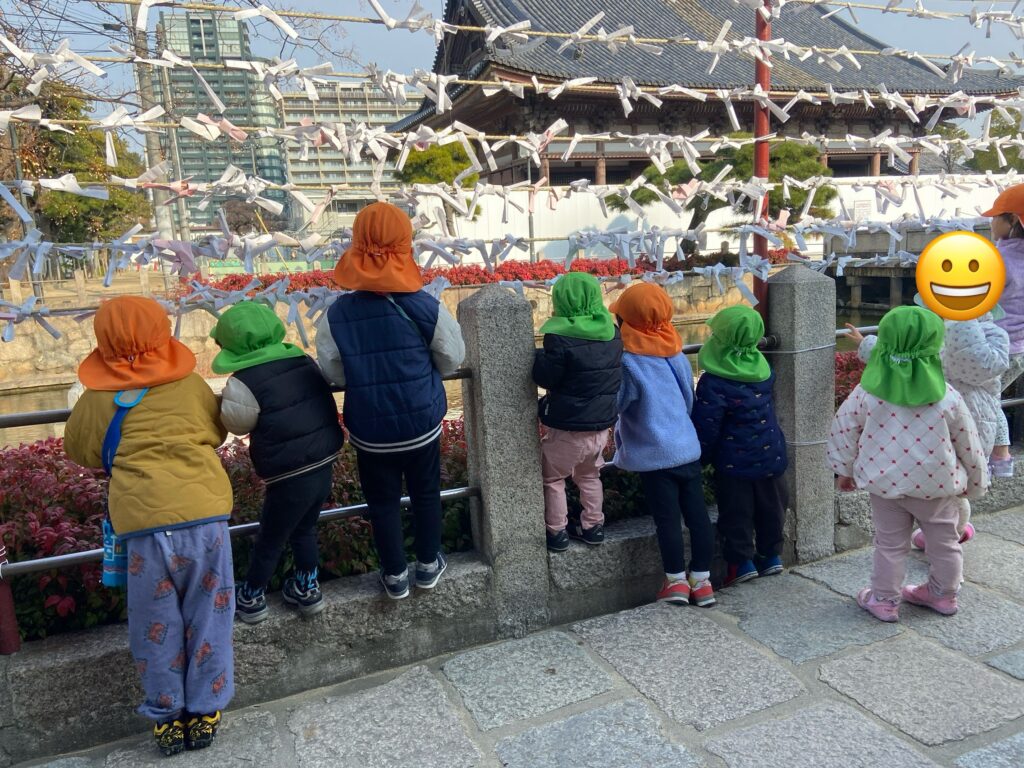 四天王寺へ初詣　大阪　保育園　くじら保育園　202601-3