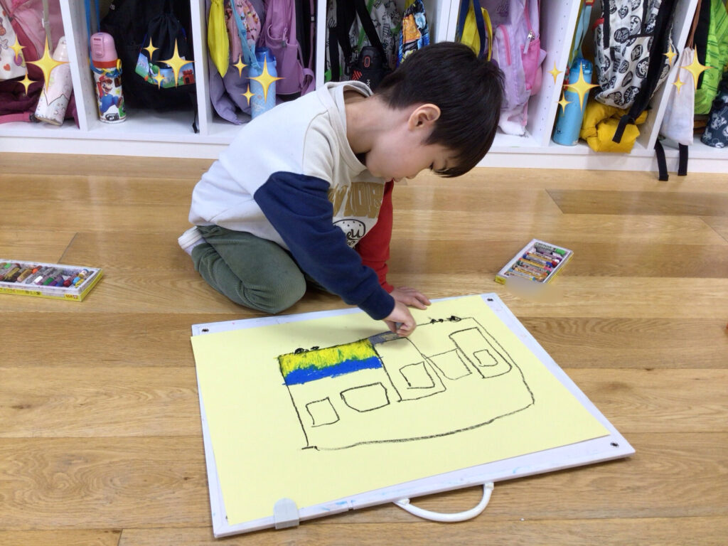 お正月の思い出絵画　大阪　保育園　くじら保育園　202601-2