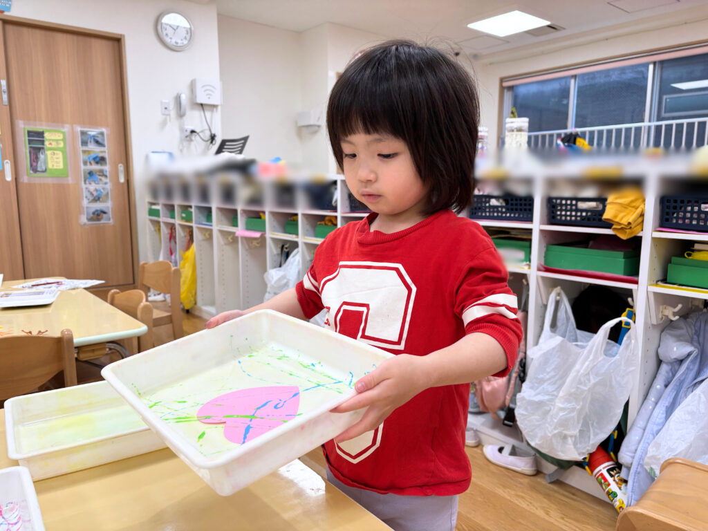 保育園のバレンタイン製作 大阪 くじら保育園 202602-1