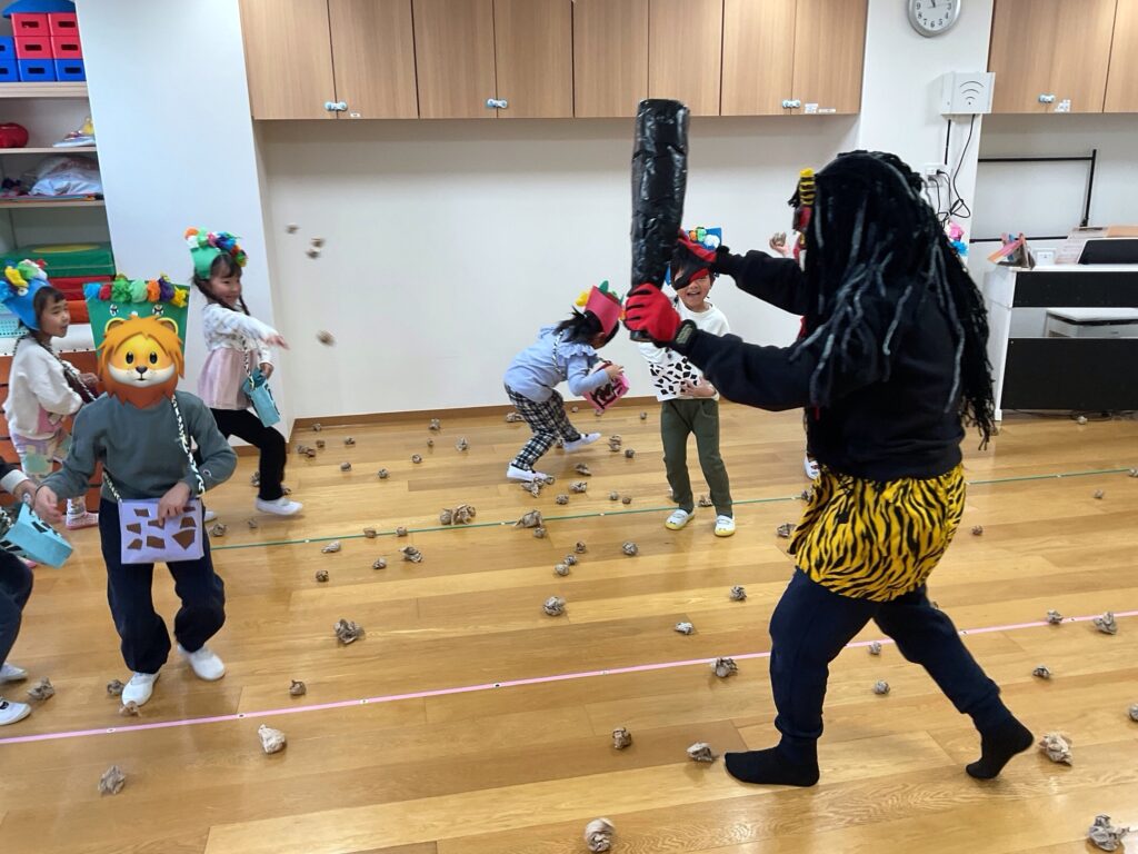 保育園で最後の節分　大阪　くじら保育園　202602-3