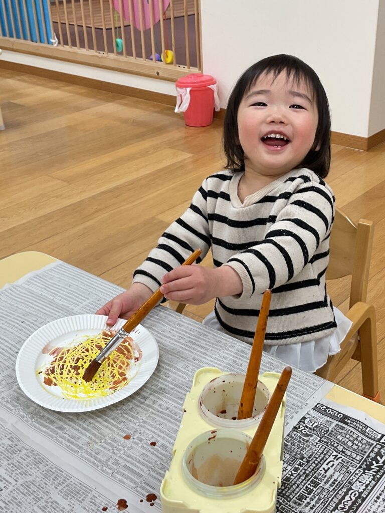 保育園の製作 紙皿ラーメン 大阪 保育園 くじら保育園 202602-2