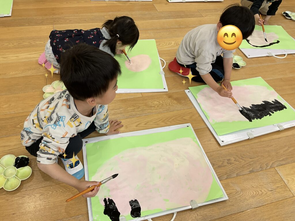 自画像制作　大阪　保育園　くじら保育園　202604-1