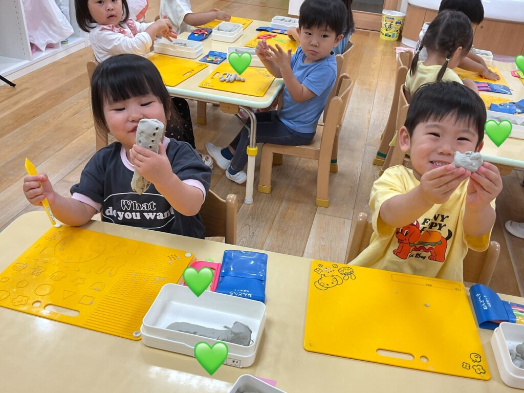 保育園の粘土遊び 大阪 くじら保育園 202606-3