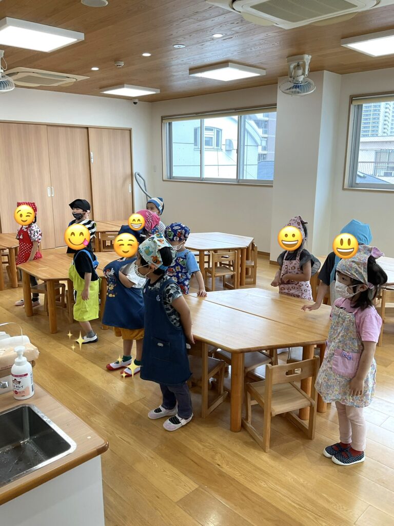保育園で調理体験　食育　大阪　くじら保育園　202606-1