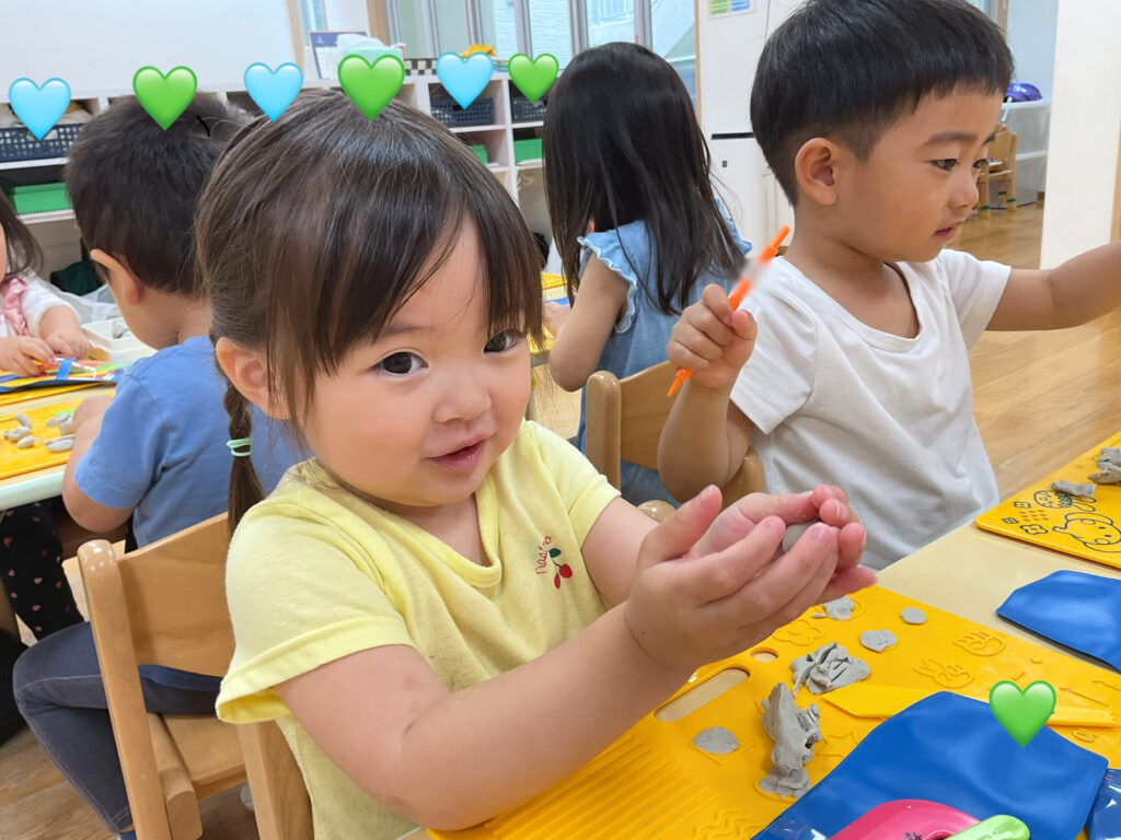保育園の粘土遊び 大阪 くじら保育園 202606-1