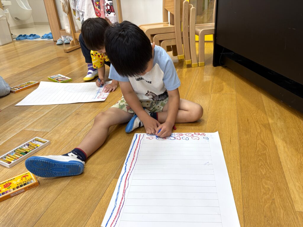 保育園夏祭りに向けたちょうちん製作　大阪　くじら保育園 202607-2