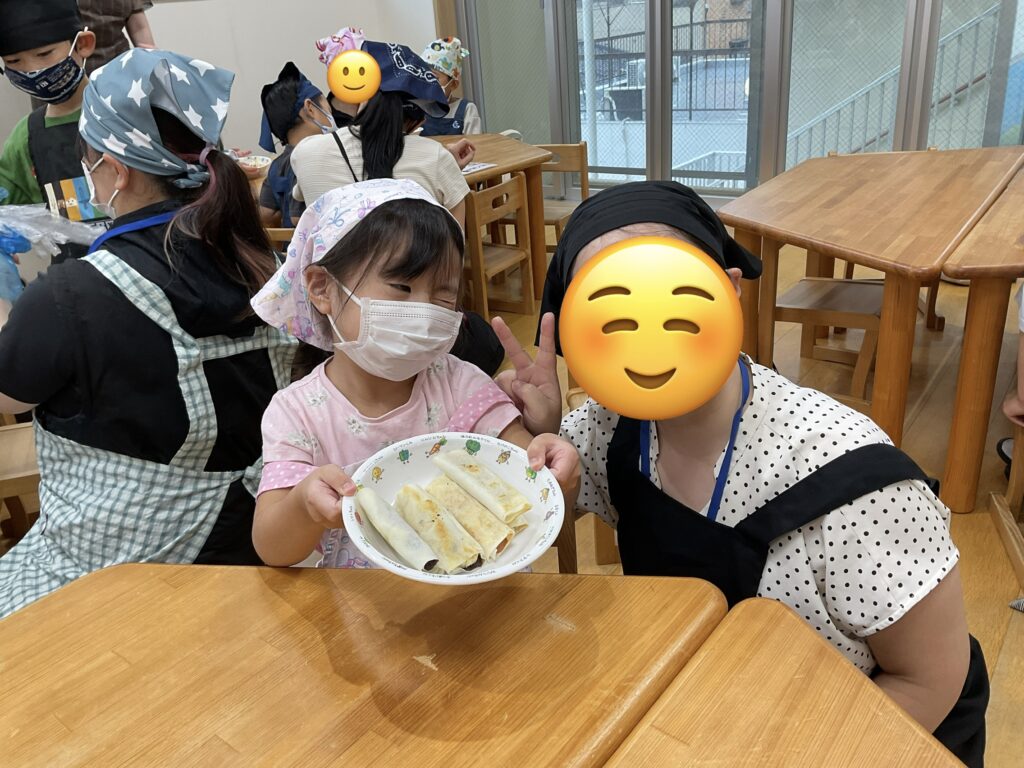 保育園で親子クッキング 大阪 くじら保育園 202609-5