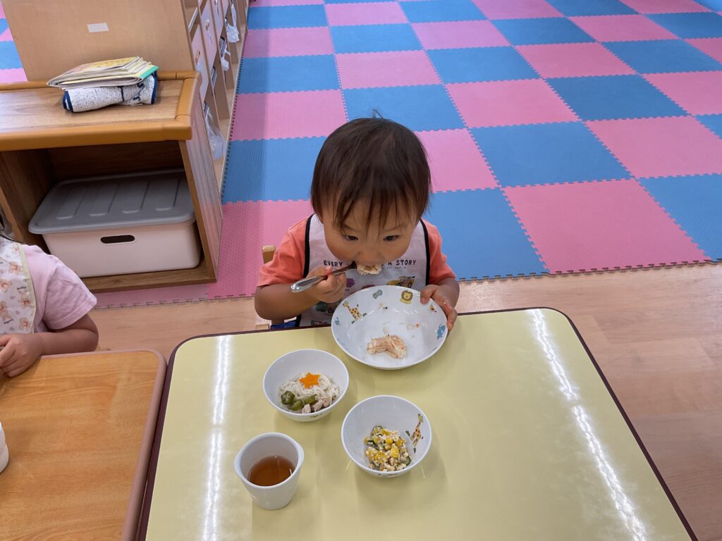 七夕　行事食　そうめん　由来　給食　ゼリー　くじら保育園　豊津東園　吹田市　202507-3