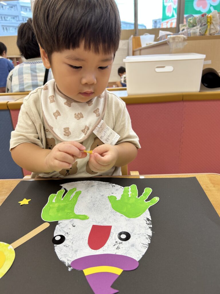 保育園　ハロウィン　製作　大阪　くじら保育園　202510-2