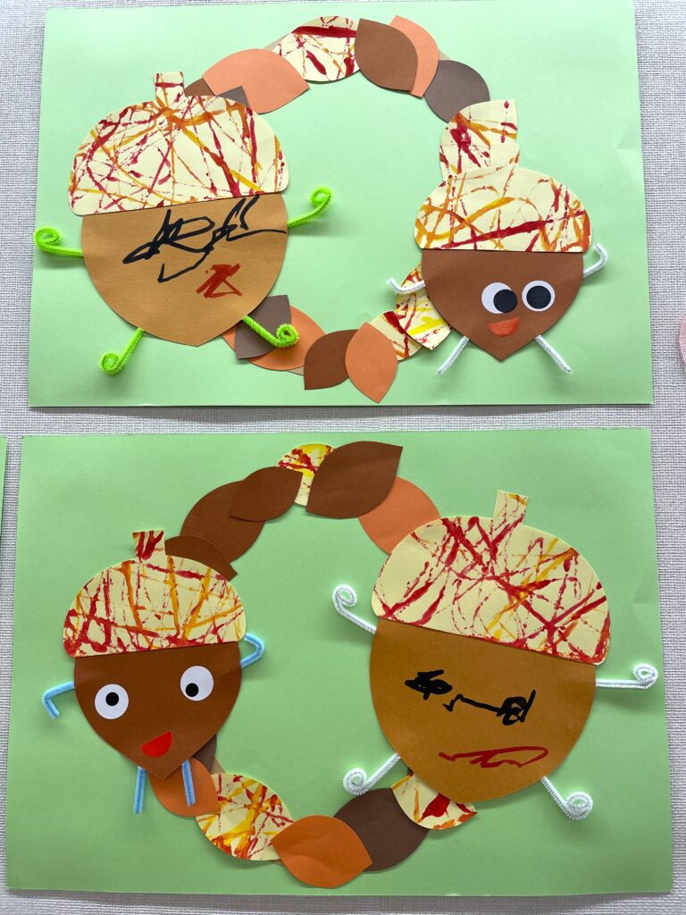 大阪　保育園 くじら保育園　秋の壁面　202511-3