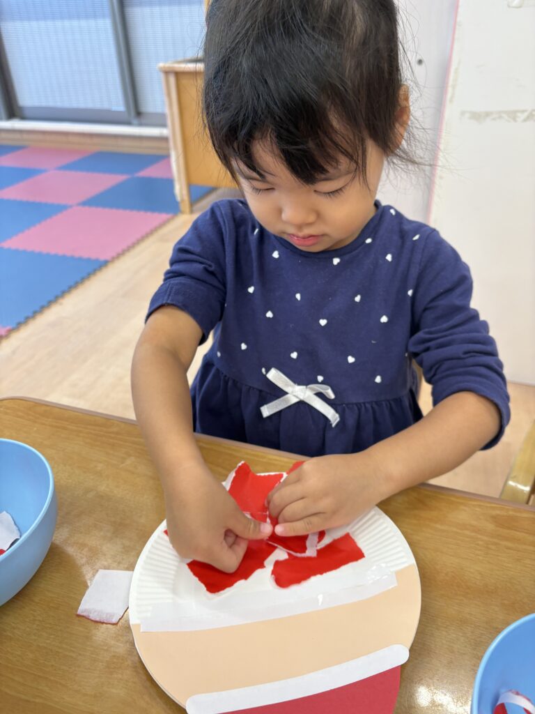 大阪 保育園 くじら保育園 冬の製作 202512-4