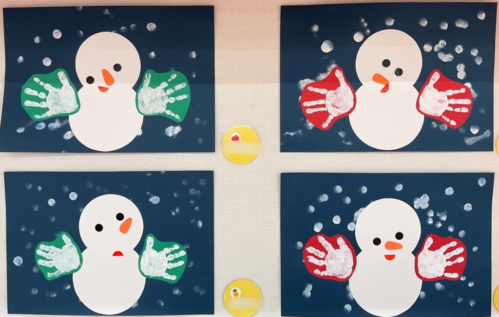 大阪 保育園 くじら保育園 冬の製作 202512-1