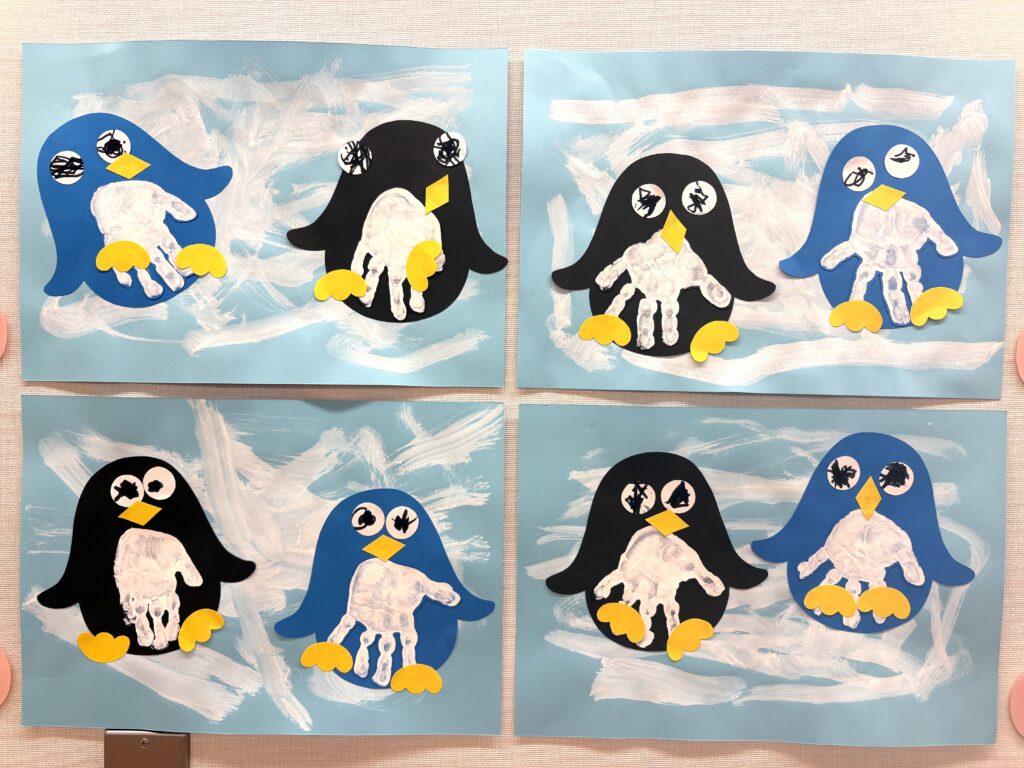 保育園の壁面製作　2月製作　大阪　保育園　くじら保育園　202602-3