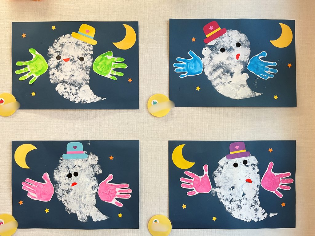 保育園10月の壁面製作　ハロウィン作品　大阪　くじら保育園　202610-2