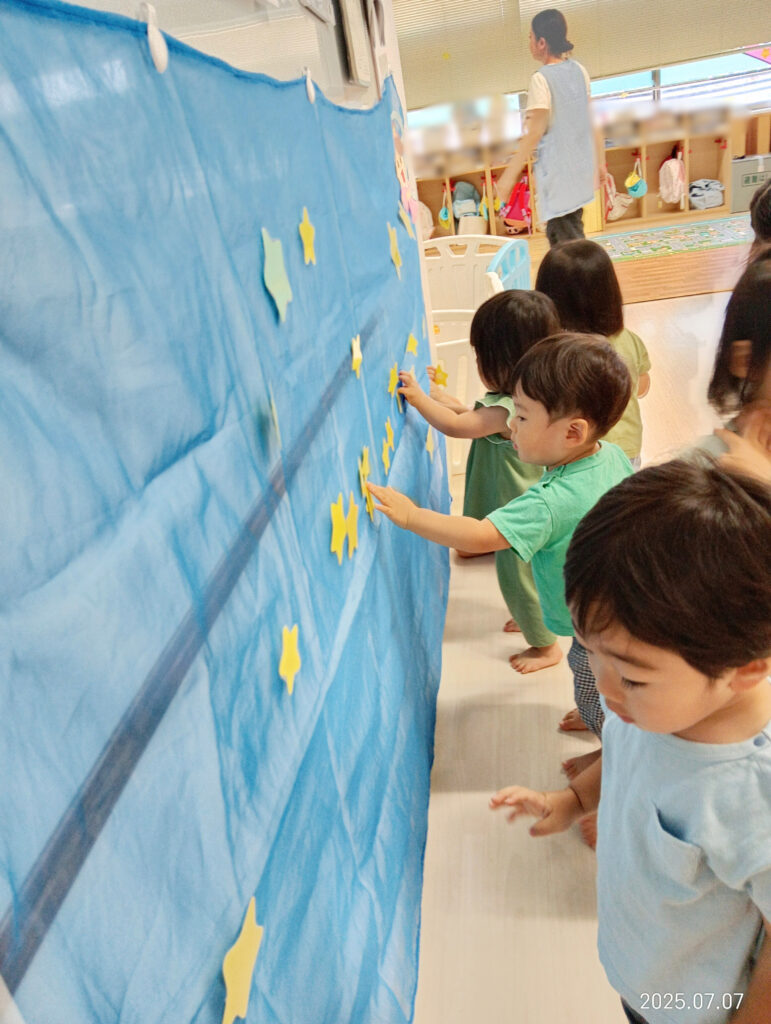 七夕　七夕会　天の川　特別給食　行事食　おおぞら保育園　魚住　明石　保育園　202507-2