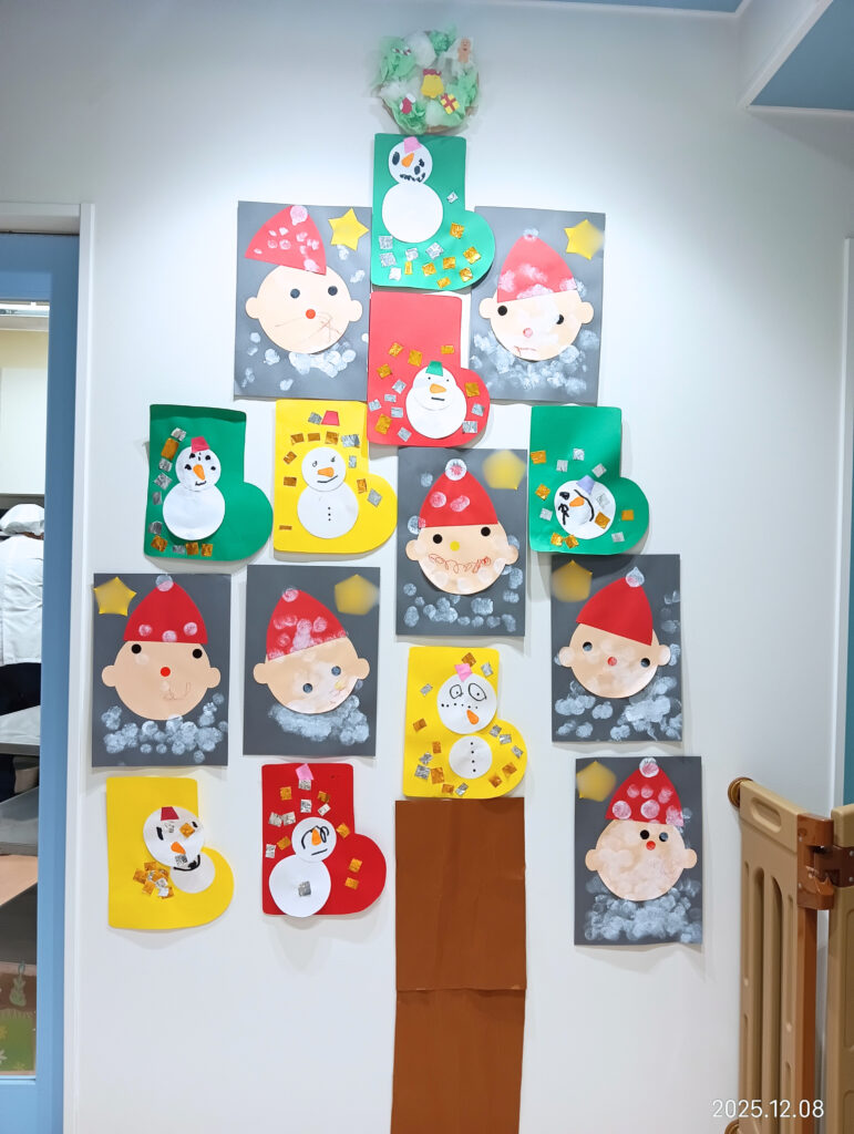 明石 保育園 おおぞら保育園 クリスマス製作 202512-5