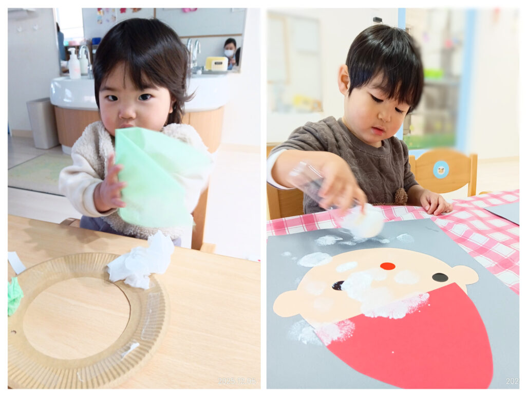 明石 保育園 おおぞら保育園 クリスマス製作 202512-1