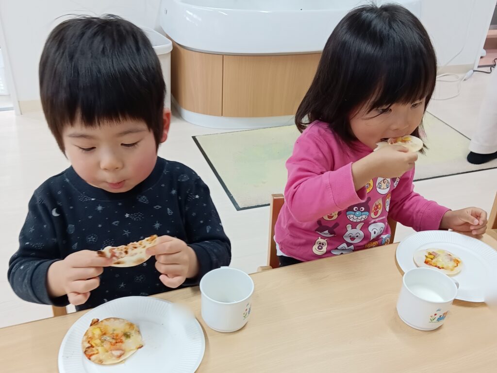 保育園でピザパーティ 食育 明石 保育園 おおぞら保育園 202601-5