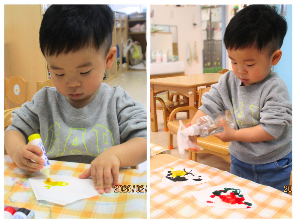 保育園ひな祭りの製作　明石　おおぞら保育園　202603-1