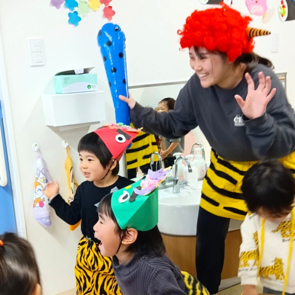 おおぞら保育園 魚住園の節分