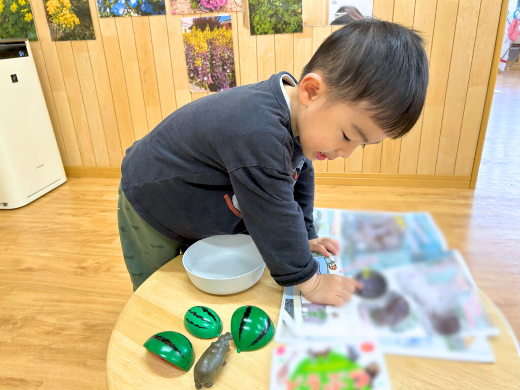 くじら保育園 淀川 淀川区役所 かばのひみつ 絵本 興味 探求心 202505-2