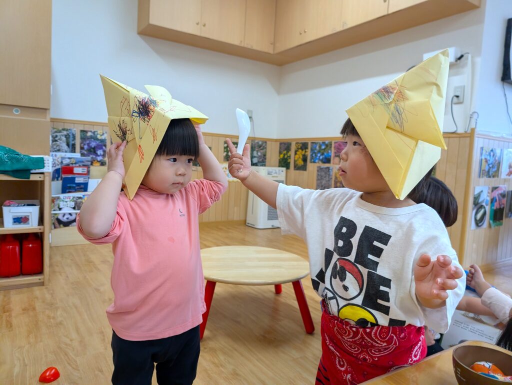 こどもの日 子供の日のつどい かぶと こいのぼり 菖蒲湯 しょうぶ湯 くじら保育園 淀川 淀川区役所 202505*-1