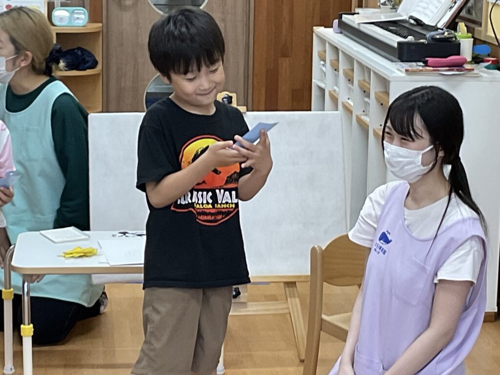 七夕　保育園　保護者　参加　パネルシアター　短冊　笹飾り　くじら保育園　淀屋橋園　202507-3
