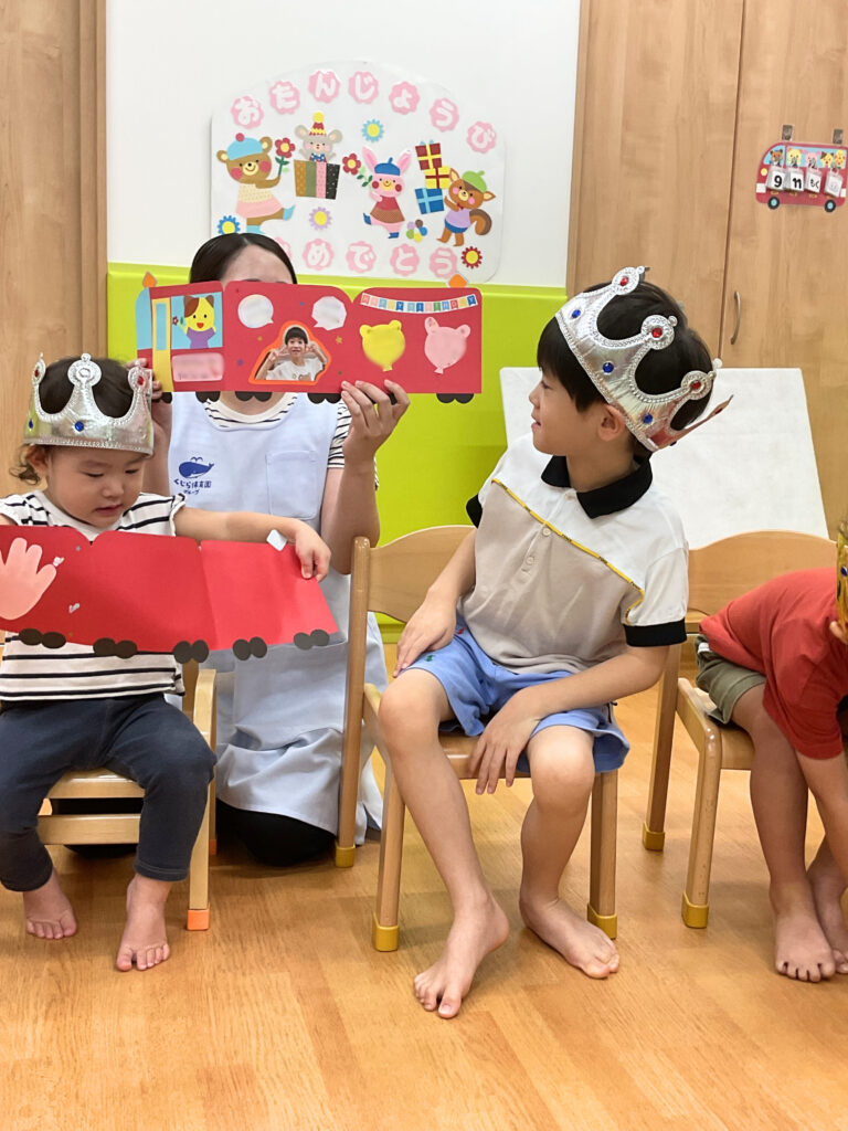 お誕生日会　アンパンマンカレー　ペープサート　くじら保育園　淀屋橋園　大阪　保育園　202509-2