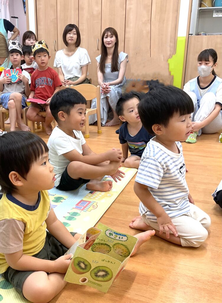 お誕生日会　アンパンマンカレー　ペープサート　くじら保育園　淀屋橋園　大阪　保育園　202509-3