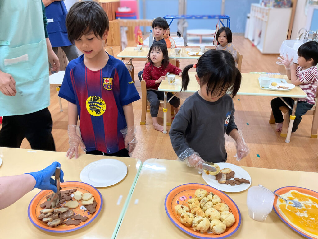 くじら保育園 淀屋橋園のおやつバイキング