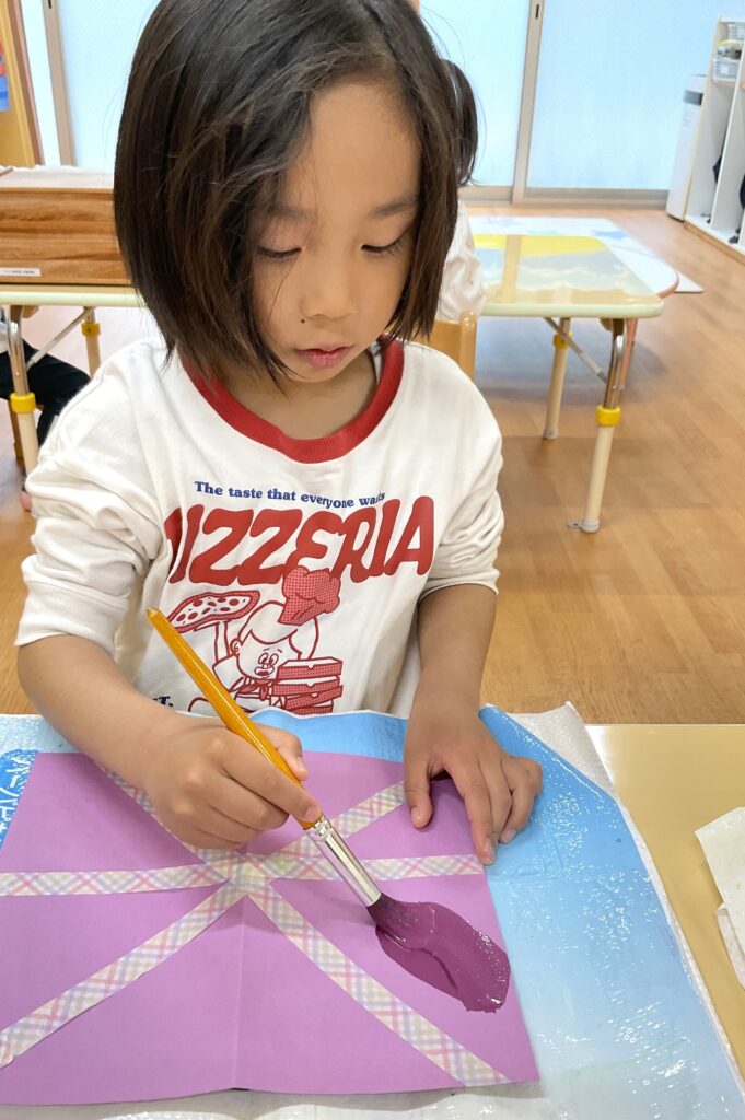 保育園こいのぼり製作　大阪　くじら保育園　202605-3