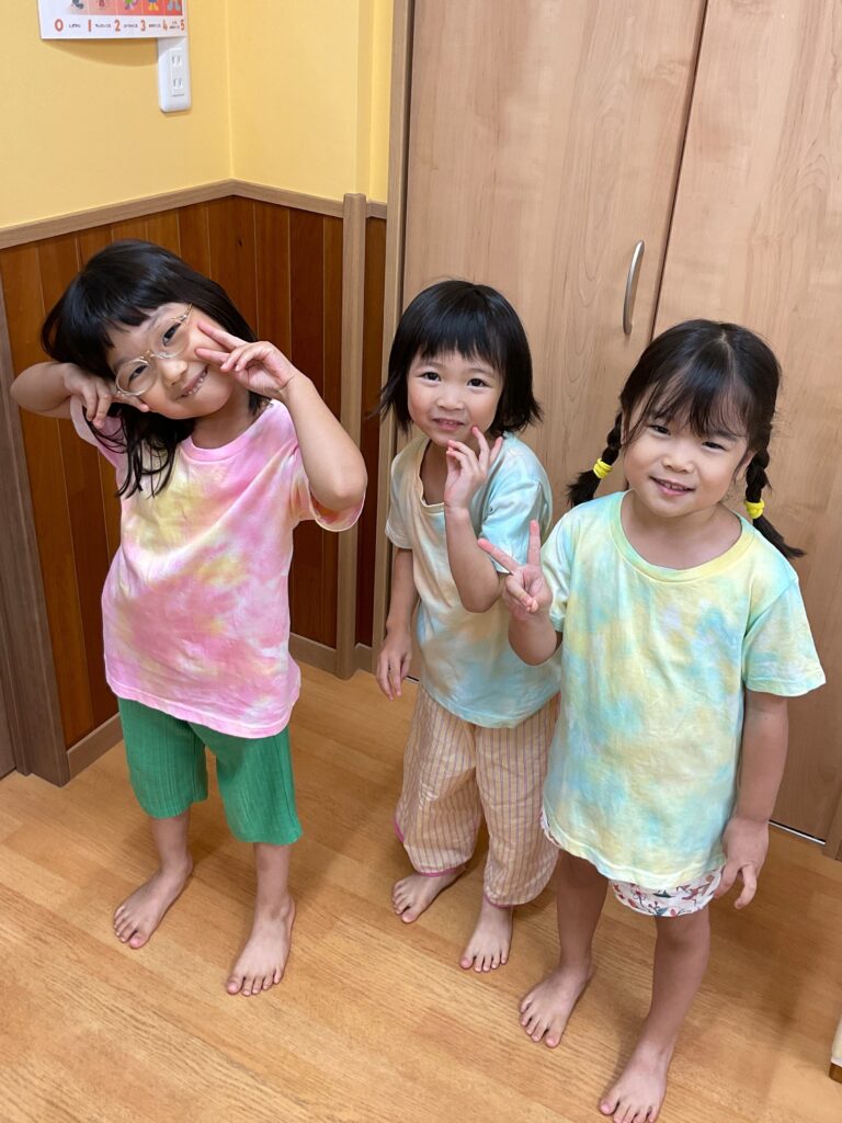 運動会に向けたオリジナルTシャツ作り 大阪 保育園 くじら保育園 202609-4